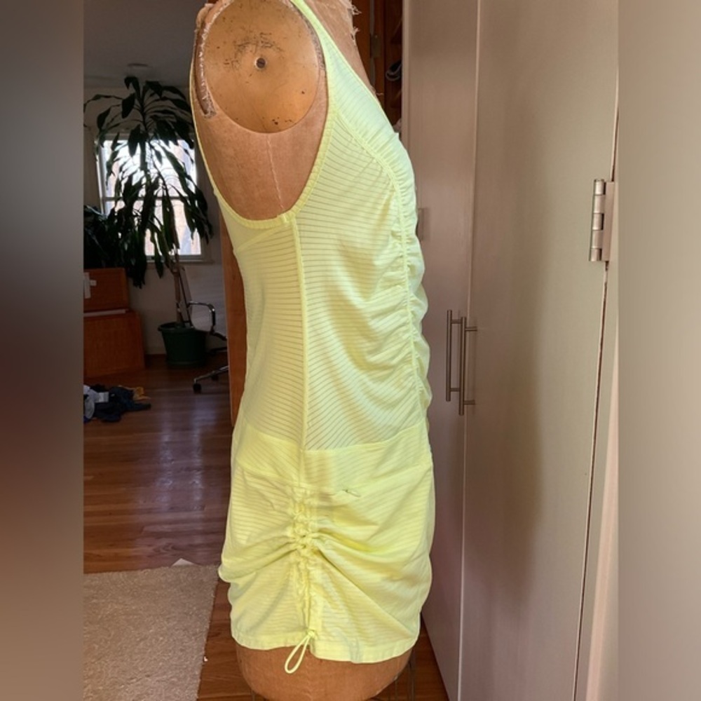 Zella side ruched adjustable tennis dress, L, MSRP $70